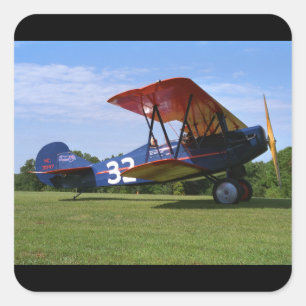 Pegatina Cuadrada Aire de Travil, 3000, 1928, Blakesburg_Classic