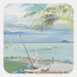 Pegatina Cuadrada Airlie Beach Australia. 1998