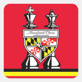 PEGATINA CUADRADA AJEDREZ DE MARYLAND