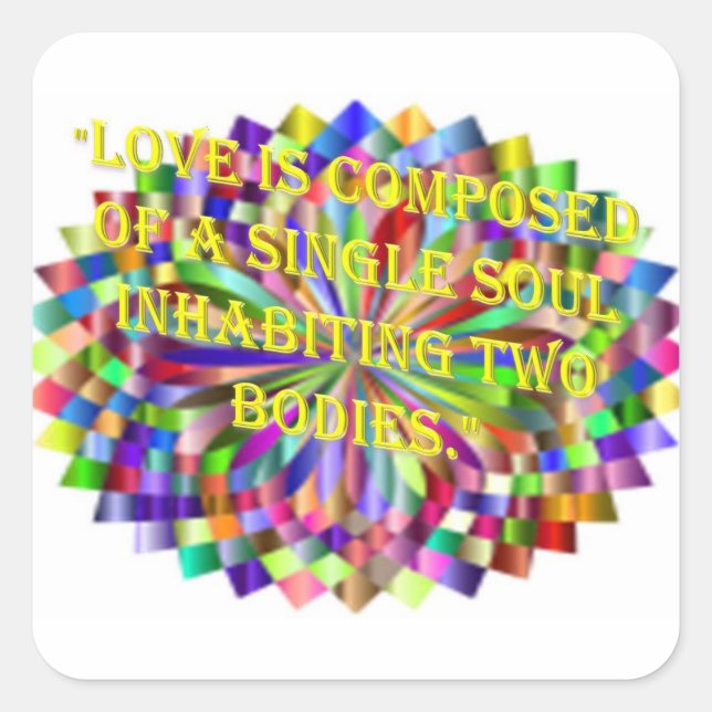 Pegatina Cuadrada Al Corazón Paciente (Anverso)