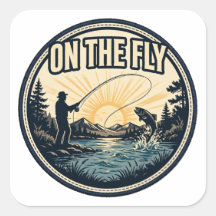 Al Vuelo — Pescador de Mosca Lanzando al Amanecer