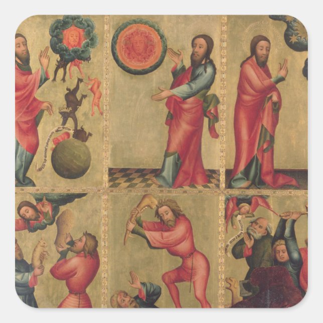 Pegatina Cuadrada Ala izquierda del Altar de San Pedro (Anverso)