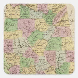 Pegatina Cuadrada Alabama