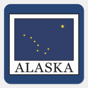 Pegatina Cuadrada Alaska