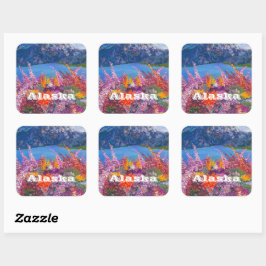 Pegatina Cuadrada Alaska FireweedvSticker