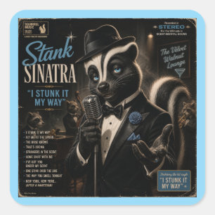 Pegatina Cuadrada Álbum Stank Sinatra: una Parodia