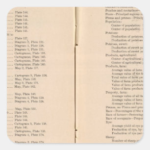 Pegatina Cuadrada Álbumes estadísticos 1900 8