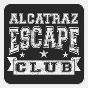 Pegatina Cuadrada Alcatraz Escape Club