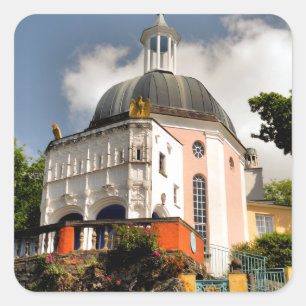 PEGATINA CUADRADA ALDEA ITALIANA GALES