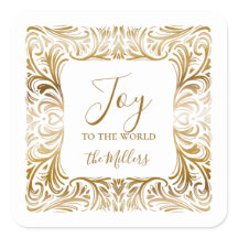 Alegría al mundo Familia Nombre Navidades Elegante