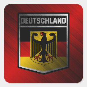 Pegatina Cuadrada Alemania