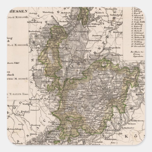 Pegatina Cuadrada Alemania 12 (Anverso)