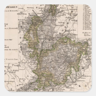 Pegatina Cuadrada Alemania 12