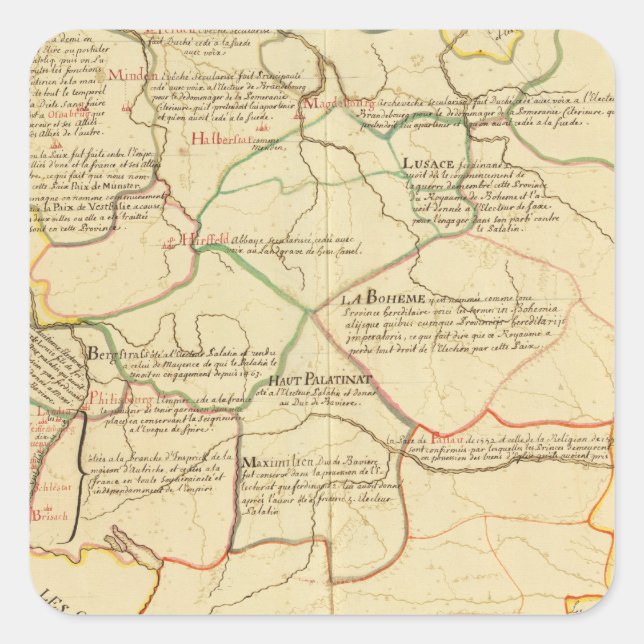 Pegatina Cuadrada Alemania 12 (Anverso)