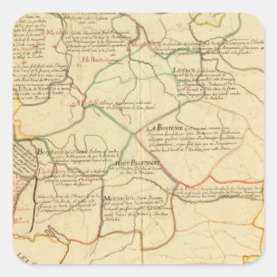 Pegatina Cuadrada Alemania 12