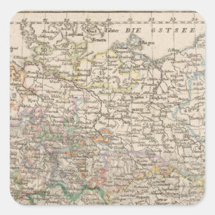 Pegatina Cuadrada Alemania 14