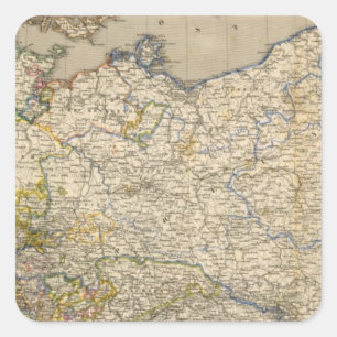 Pegatina Cuadrada Alemania 15