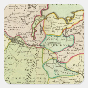 Pegatina Cuadrada Alemania 16