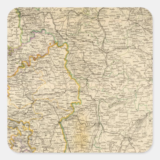 Pegatina Cuadrada Alemania 2 (Anverso)