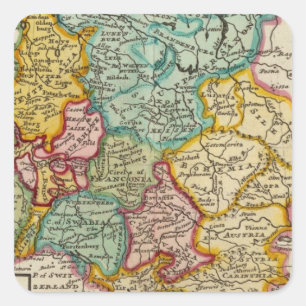 Pegatina Cuadrada Alemania 23