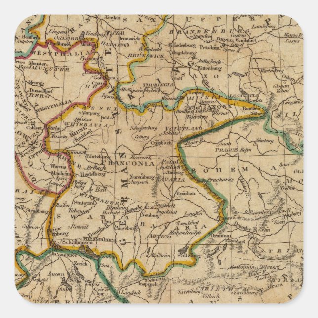 Pegatina Cuadrada Alemania 29 (Anverso)