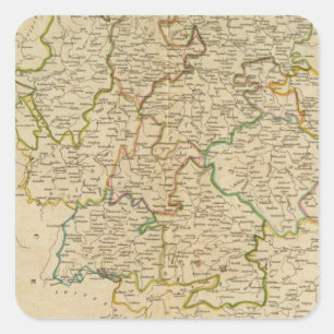 Pegatina Cuadrada Alemania 32