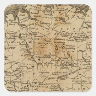 Pegatina Cuadrada Alemania 9