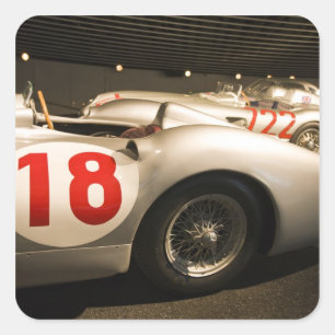 Pegatina Cuadrada Alemania, Baden-Wurttemberg, Stuttgart.