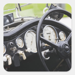 Pegatina Cuadrada Alemania, Bayern-Baviera, Munich. BMW Welt Car 3