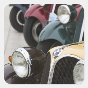 Pegatina Cuadrada Alemania, Bayern-Baviera, Munich. BMW Welt Car 5