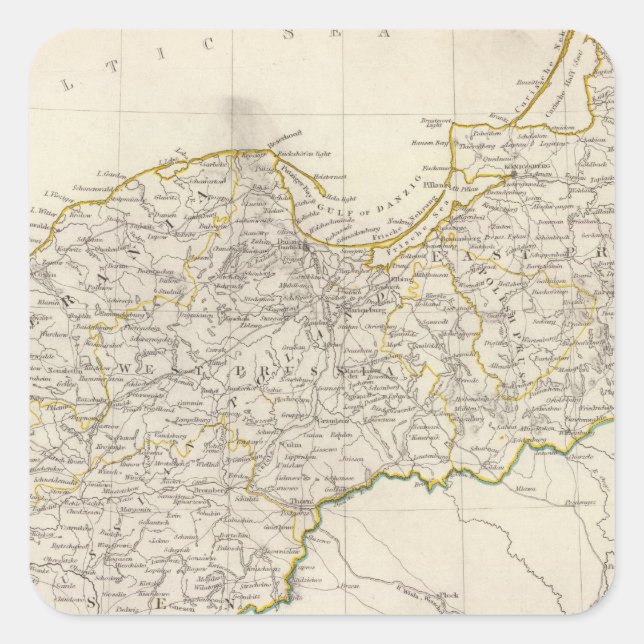 Pegatina Cuadrada Alemania II (Anverso)