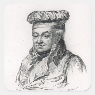 Pegatina Cuadrada Alexandre Grimod de la Reyniere