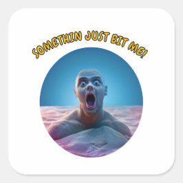 Pegatina Cuadrada ¡Algo Me Bordó!