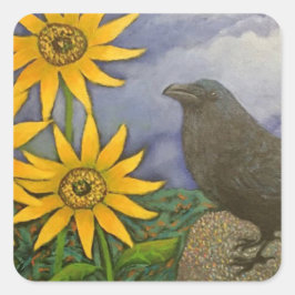 Pegatina Cuadrada Algo sobre lo que hay que hacer fila