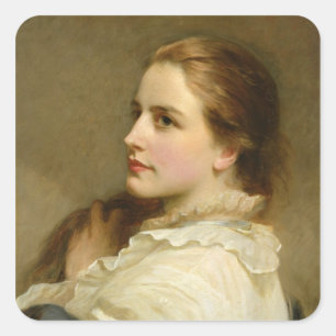 Pegatina Cuadrada Alice, 1877