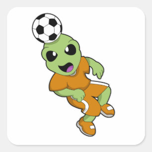 Pegatina Cuadrada Alien en Soccer Sports