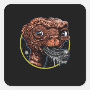 Pegatina Cuadrada Alien Monster