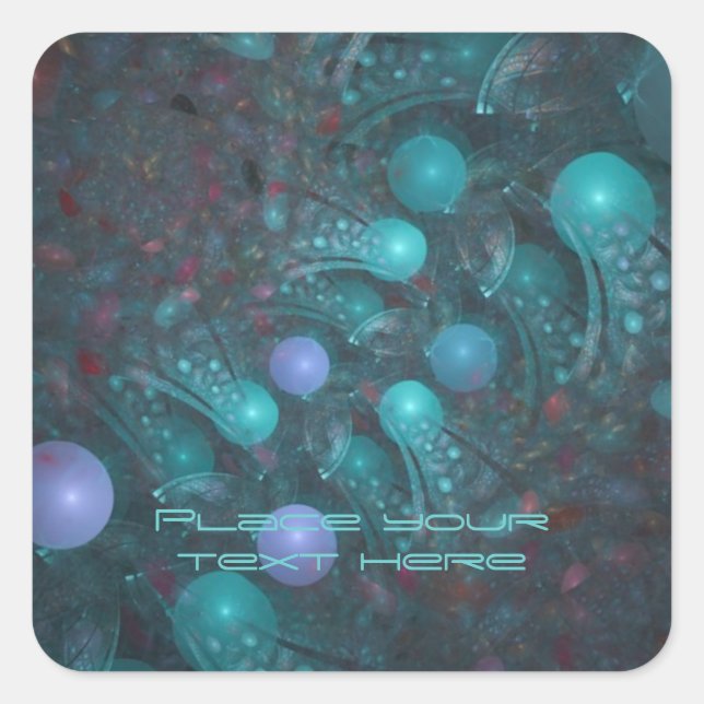 Pegatina Cuadrada Alien Skin 001 (Anverso)