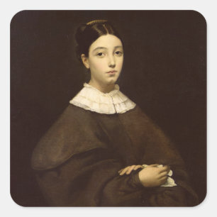 Pegatina Cuadrada Aline Chasseriau 1835