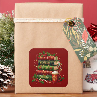 Pegatina Cuadrada All booked for Christmas