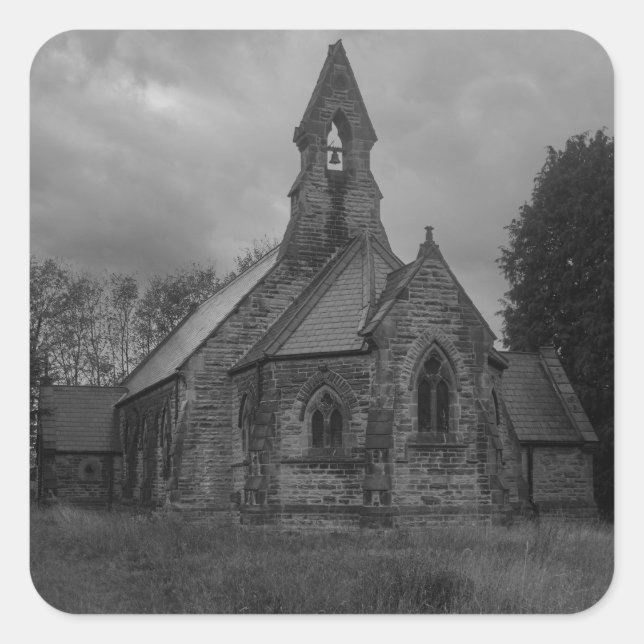 Pegatina Cuadrada All Saints Church, Whitley (Anverso)