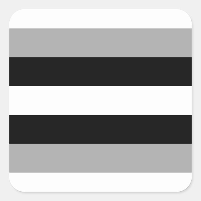 Pegatina Cuadrada Allosexual Pride Flag  (Anverso)