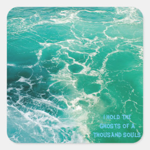 Pegatina Cuadrada Almas del mar 2