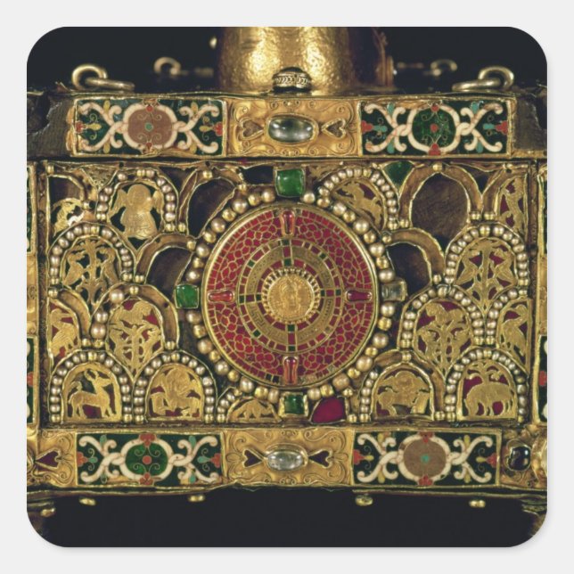 Pegatina Cuadrada altar portátil de San Andrés (Anverso)