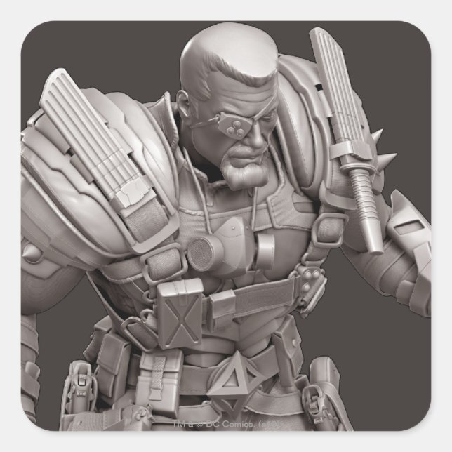 Pegatina Cuadrada Alternativa de deatazo (Anverso)