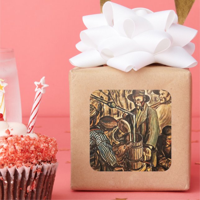 Pegatina Cuadrada Alucinadores Que Hacen Luminosos Blancos Liquor Wh (Fiesta)