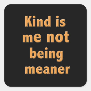 Pegatina Cuadrada Amabilidad