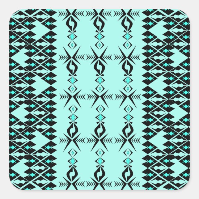 Pegatina Cuadrada Amadahy ~ Agua forestal (Anverso)