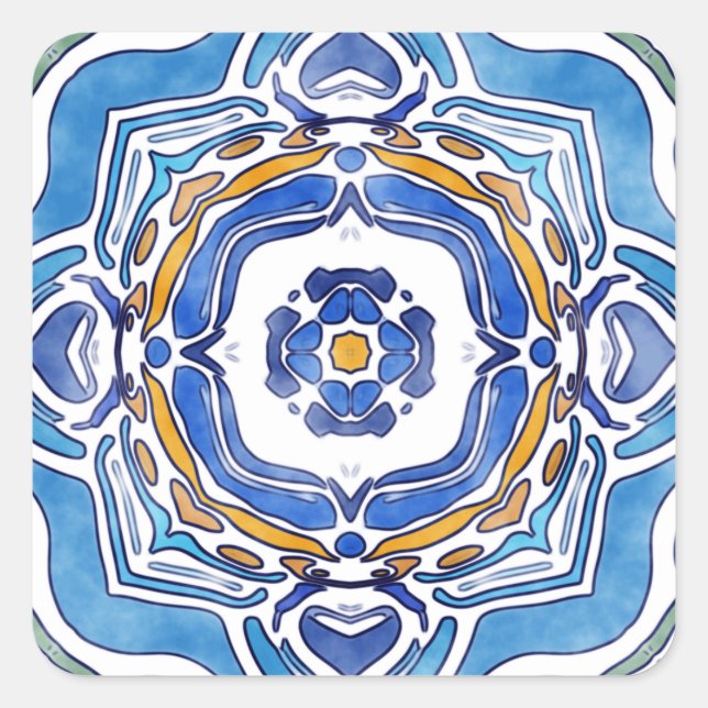 Pegatina Cuadrada Amanda (Anverso)