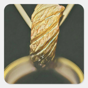 Pegatina Cuadrada Amante del sushi japonés